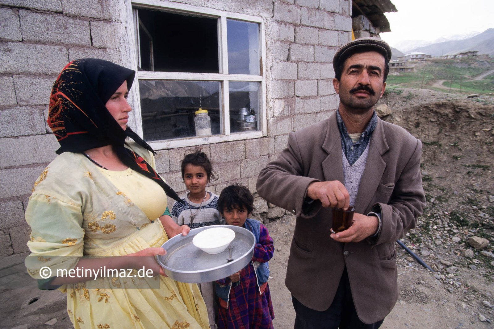 Familie in Hakkari, Türkei